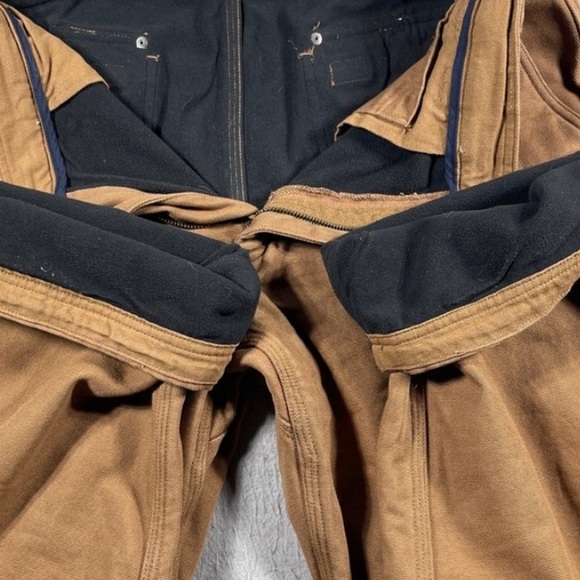 NEW Duluth Trading Co Fire Hose Fleece lined Relaxed Pants Brown 38x34 - Picture 8 of 10